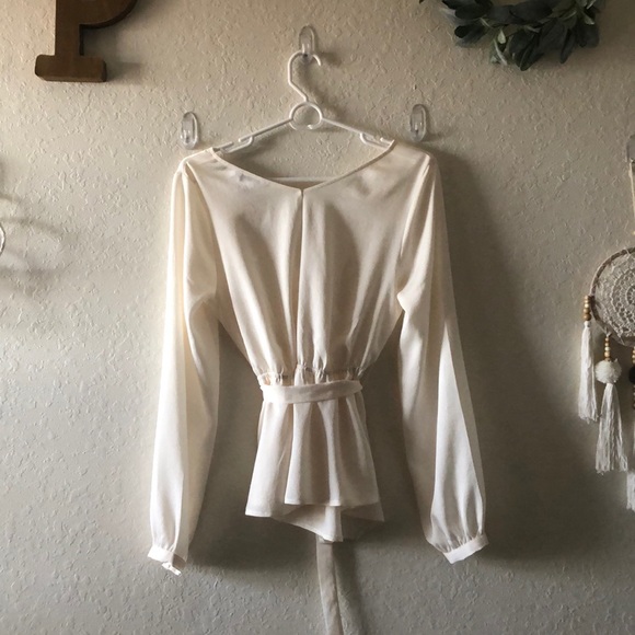 White Long-sleeve Shirt - Picture 3 of 3